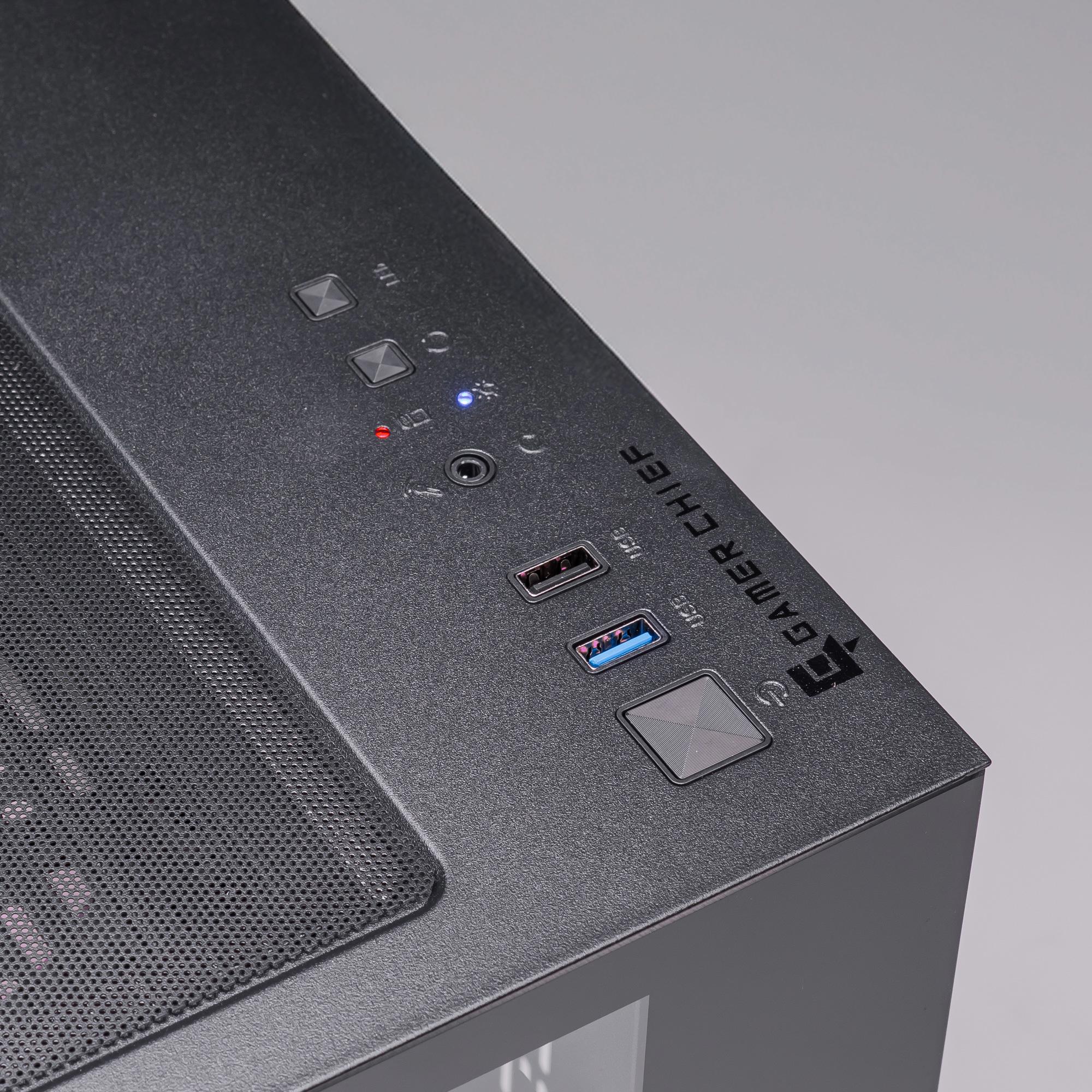 A large main feature product image of EX-DEMO PLE Blossom RX 9060 XT Prebuilt Ready To Go Gaming PC