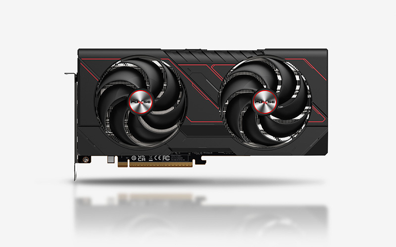 A large main feature product image of SAPPHIRE PULSE Radeon RX 9070 GRE 12GB GDDR6
