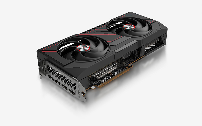 A large main feature product image of SAPPHIRE PULSE Radeon RX 9070 GRE 12GB GDDR6