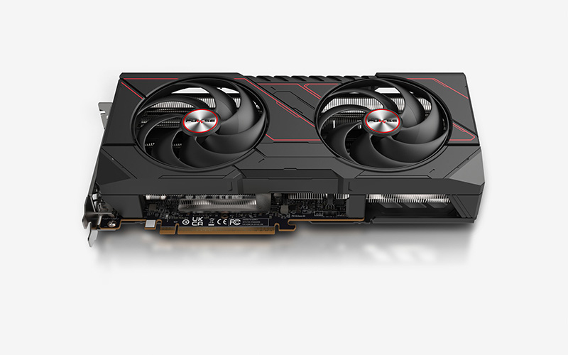A large main feature product image of SAPPHIRE PULSE Radeon RX 9070 GRE 12GB GDDR6