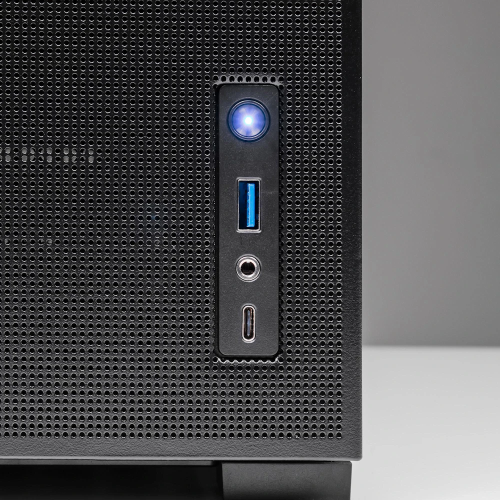 A large main feature product image of PLE Blaze RX 9070 XT Prebuilt Ready To Go Gaming PC