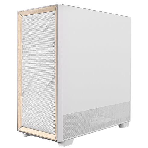 A large main feature product image of EX-DEMO Antec Flux - Mid Tower ATX Case (White)