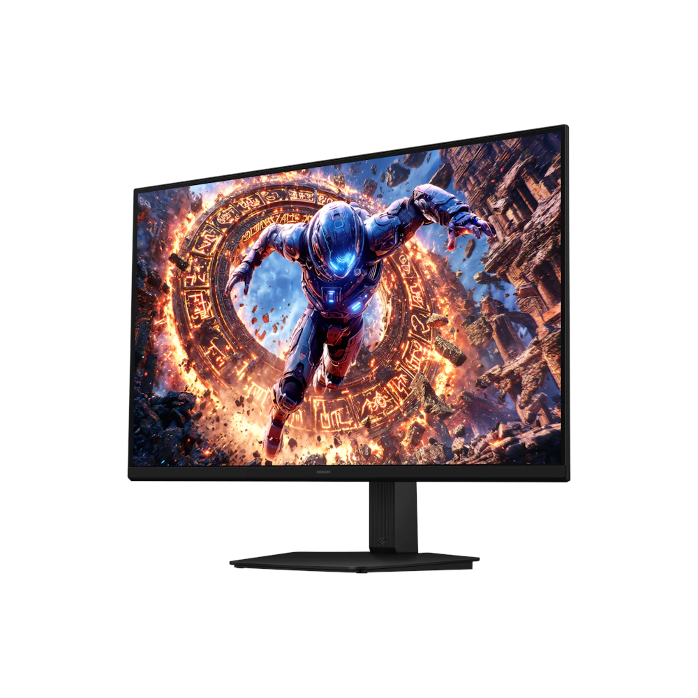 A large main feature product image of Samsung Odyssey G8 G80HS - 32" 6K 165Hz / 3K 330Hz Dual Mode Fast IPS Gaming Monitor