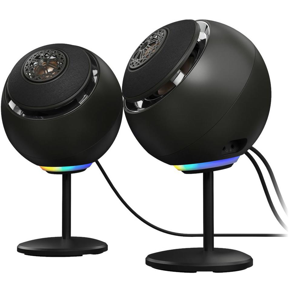 A large main feature product image of Creative Pebble Nova Premium 2.0 USB-C Speakers - Black