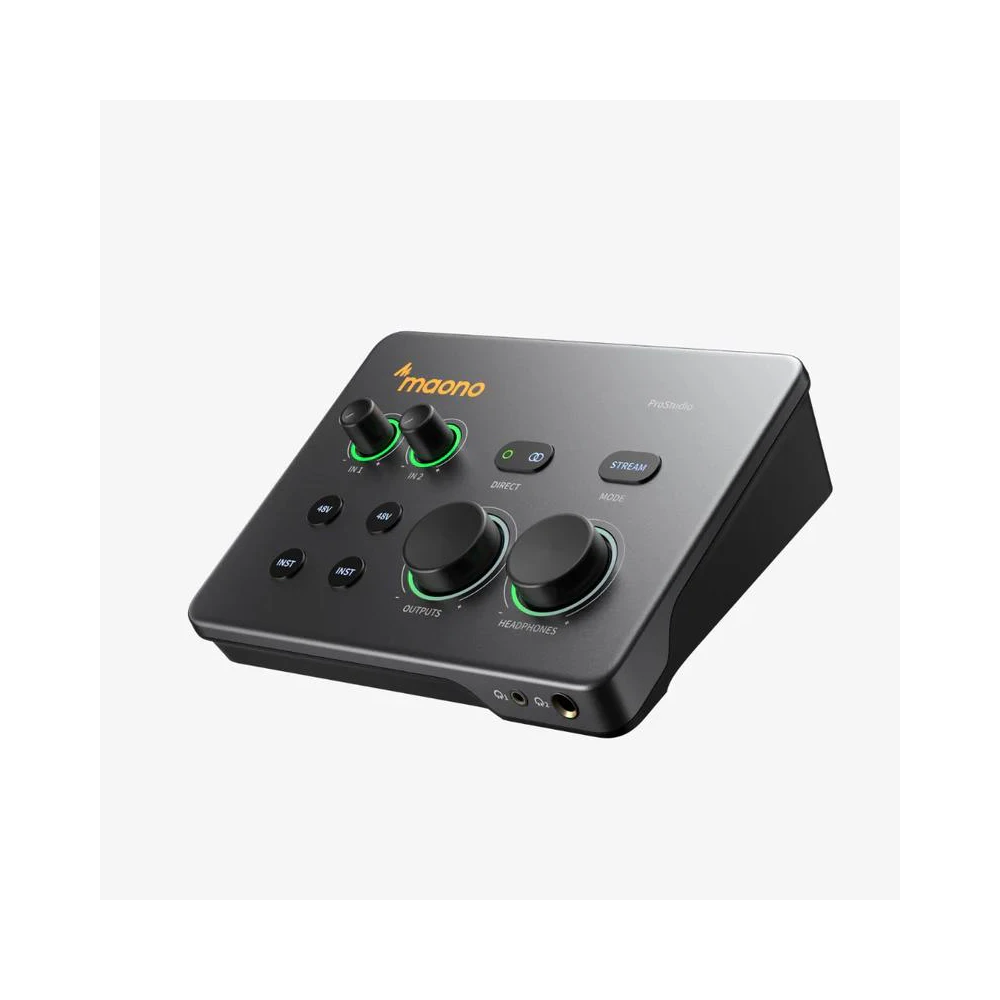 A large main feature product image of Maono P2 USB Hybrid Audio Interface