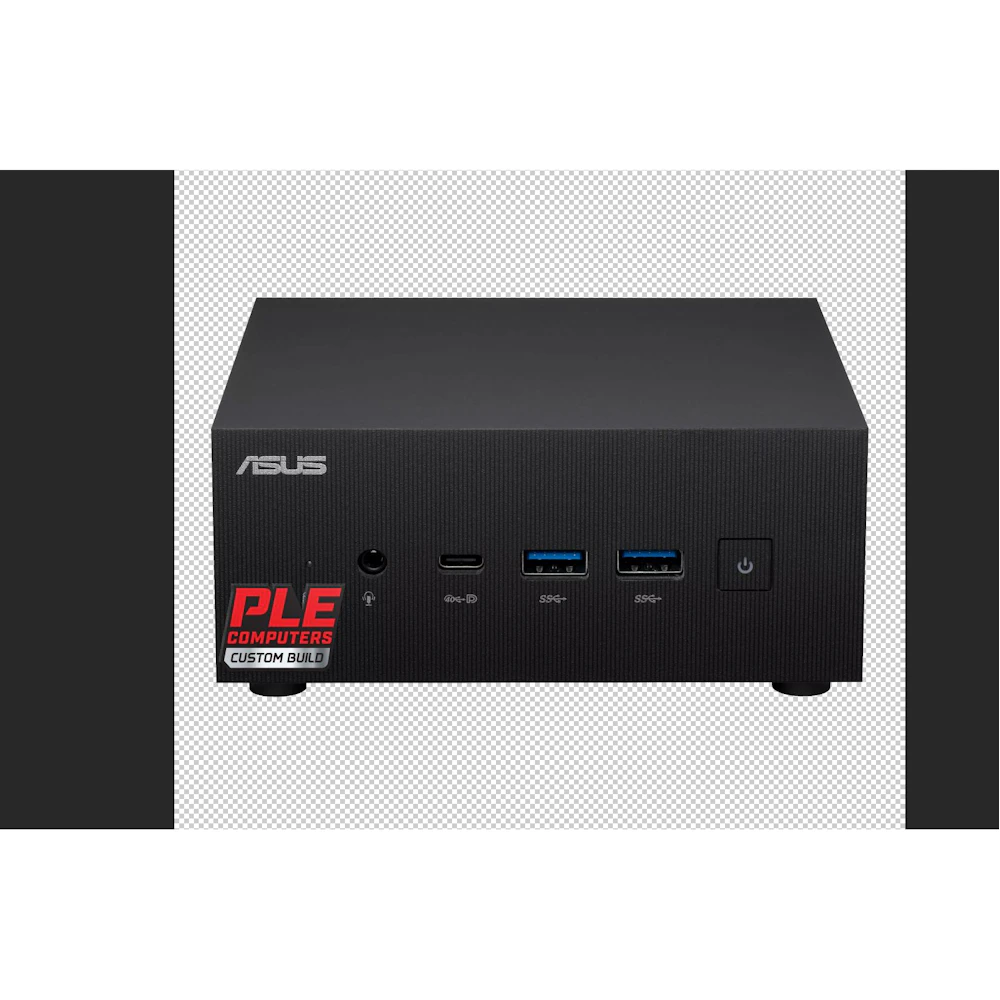 A large main feature product image of EX-DEMO PLE Mini PC AMD Ryzen 7 7735H Pro 32GB/2TB Prebuilt Ready To Go