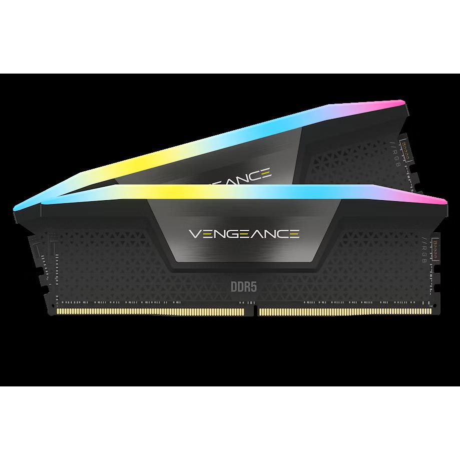 A large main feature product image of EX-DEMO Corsair Vengeance RGB 32GB Kit (2x16GB) XMP DDR5-6000 C38