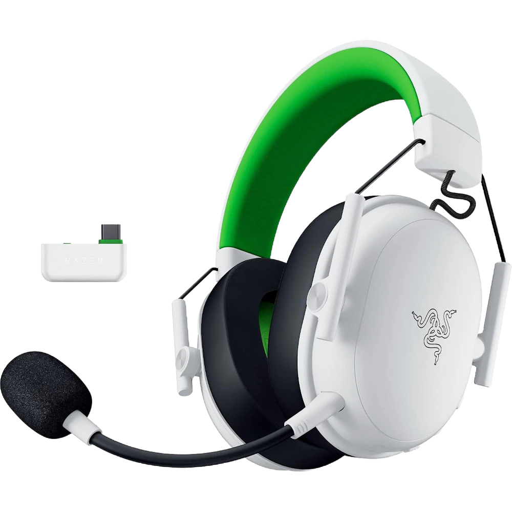 A large main feature product image of Razer BlackShark V3 X HyperSpeed - Wireless Gaming Headset (White)