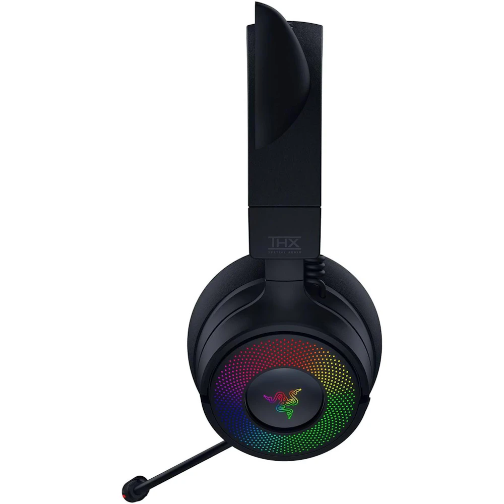 A large main feature product image of EX-DEMO Razer Kraken Kitty V3 Pro - Wireless RGB Gaming Headset (Black)
