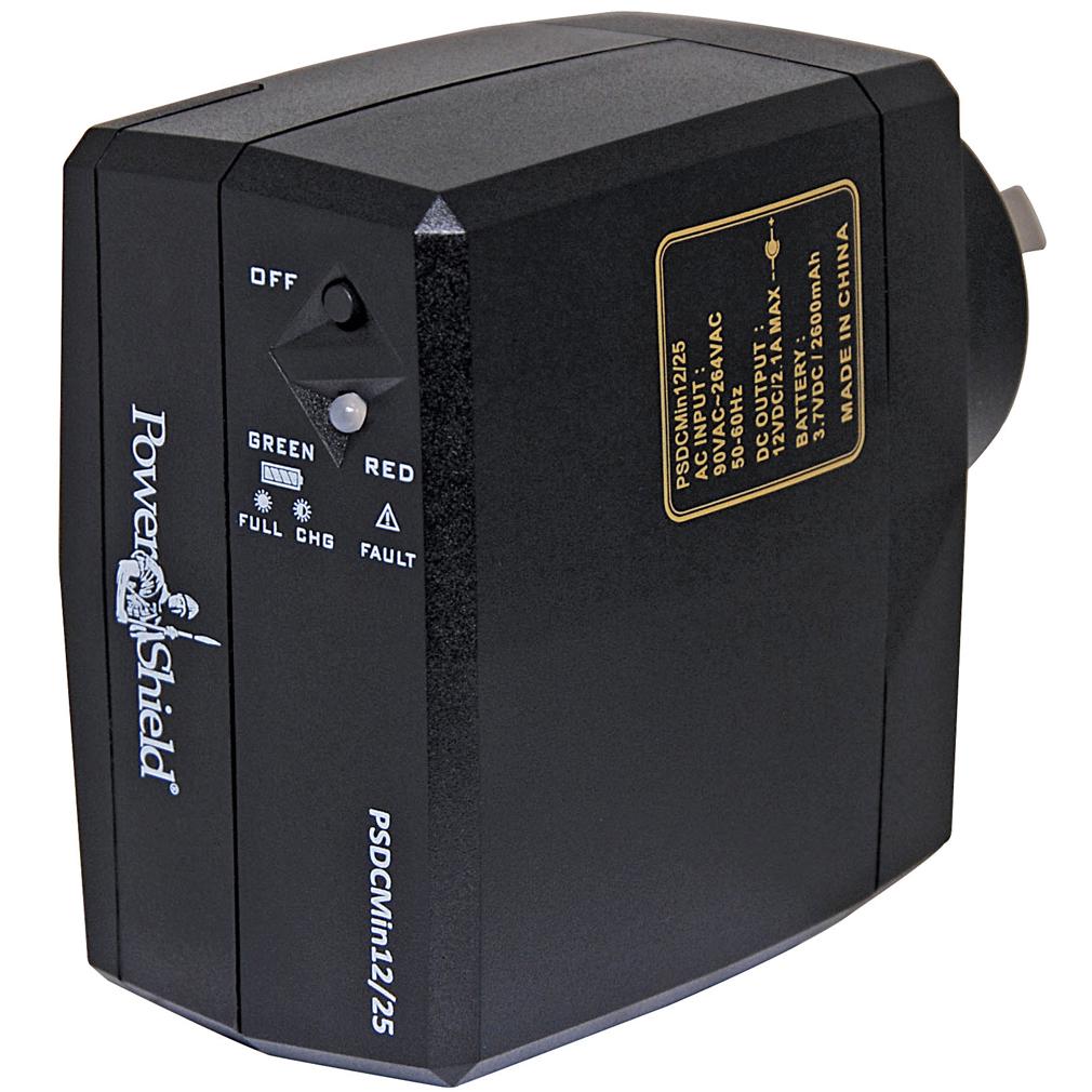 A large main feature product image of EX-DEMO PowerShield DC Mini - 12V/18W UPS