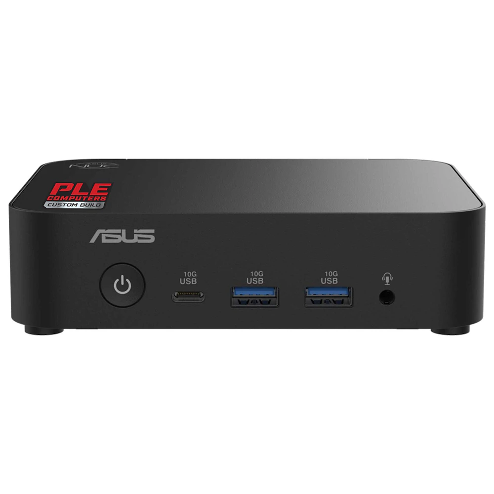 A large main feature product image of PLE Mini PC Intel Celeron N97 Home 8GB/500GB Prebuilt Ready To Go