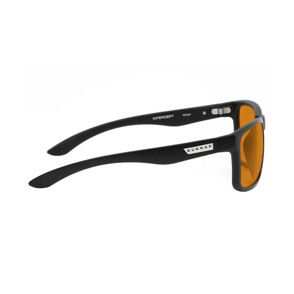A large main feature product image of Gunnar Intercept Amber Max Onyx Indoor Digital Eyewear