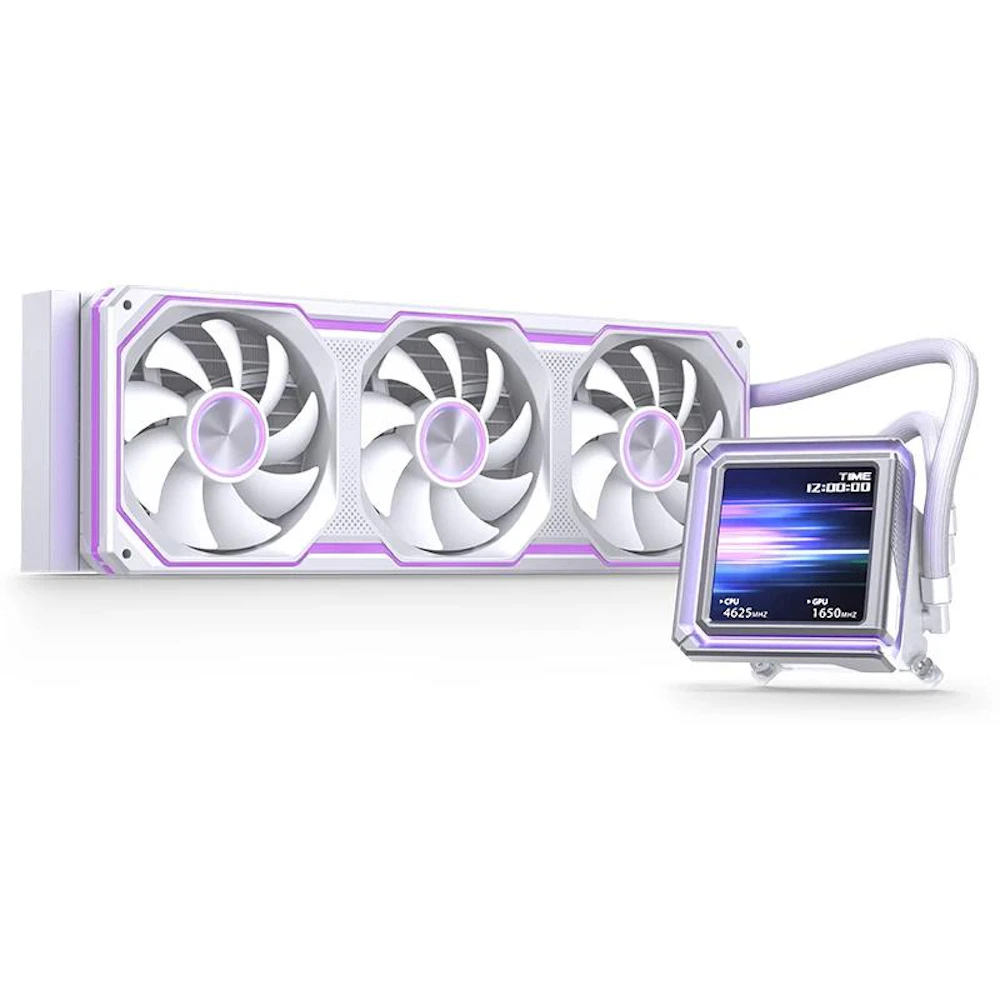 Jonsbo TX-360 ARGB 360mm AIO CPU Liquid Cooler (White)