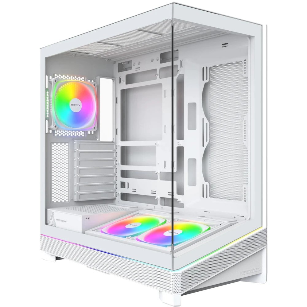 Montech SKY 3 ARGB Modular Mid Tower Case (White)
