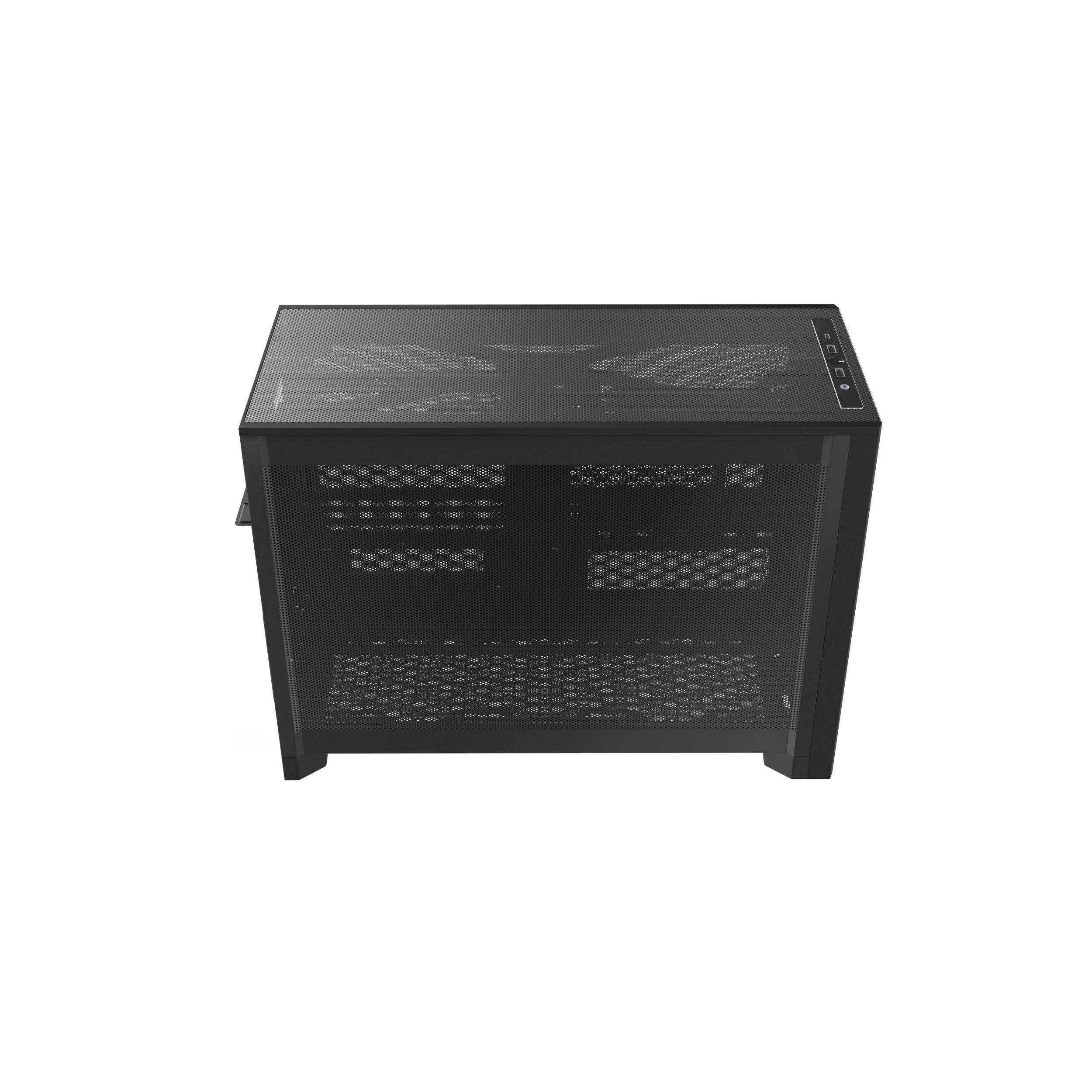A large main feature product image of Montech TEN 22.7L Compact mATX Case (Black)