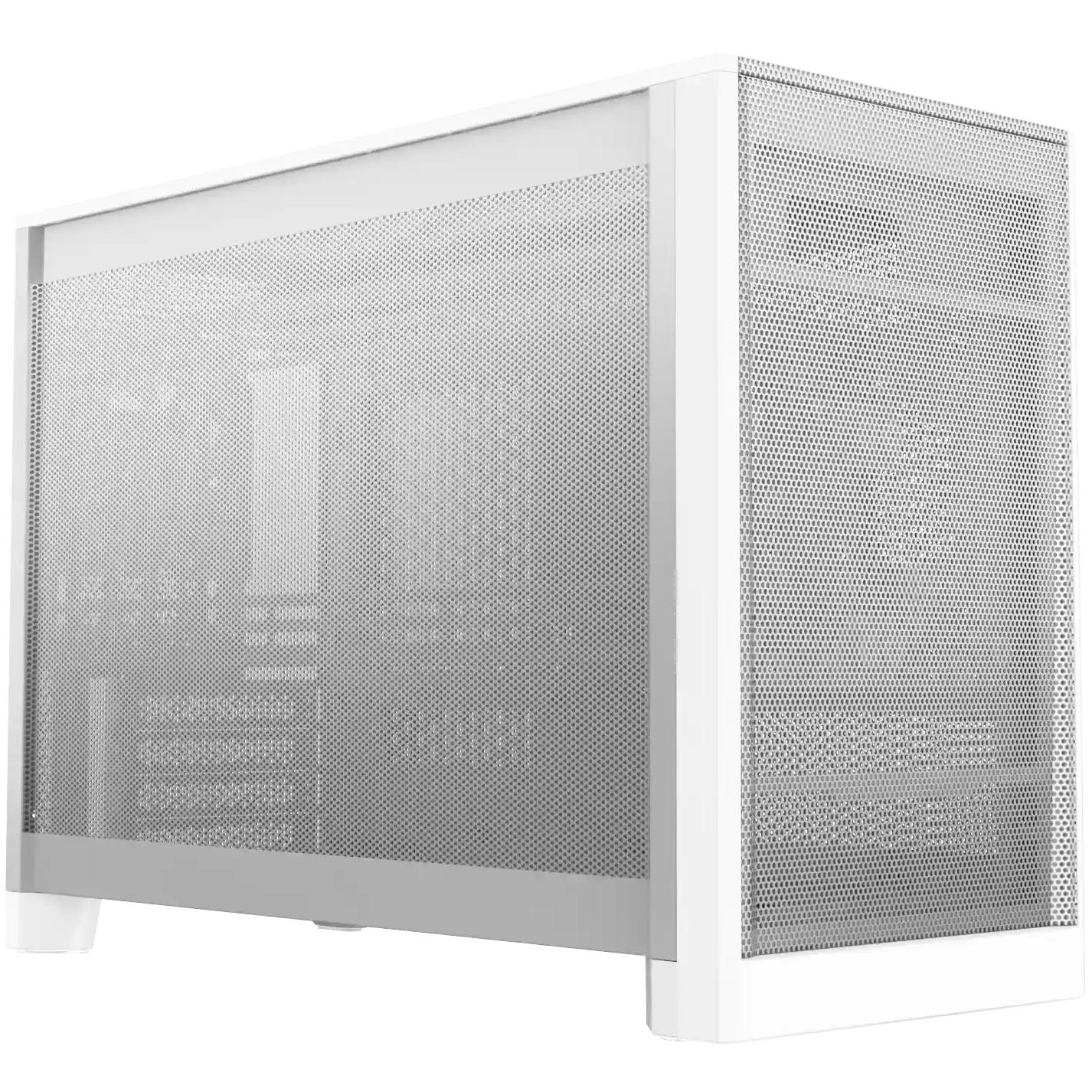 A large main feature product image of Montech TEN 22.7L Compact mATX Case (White)