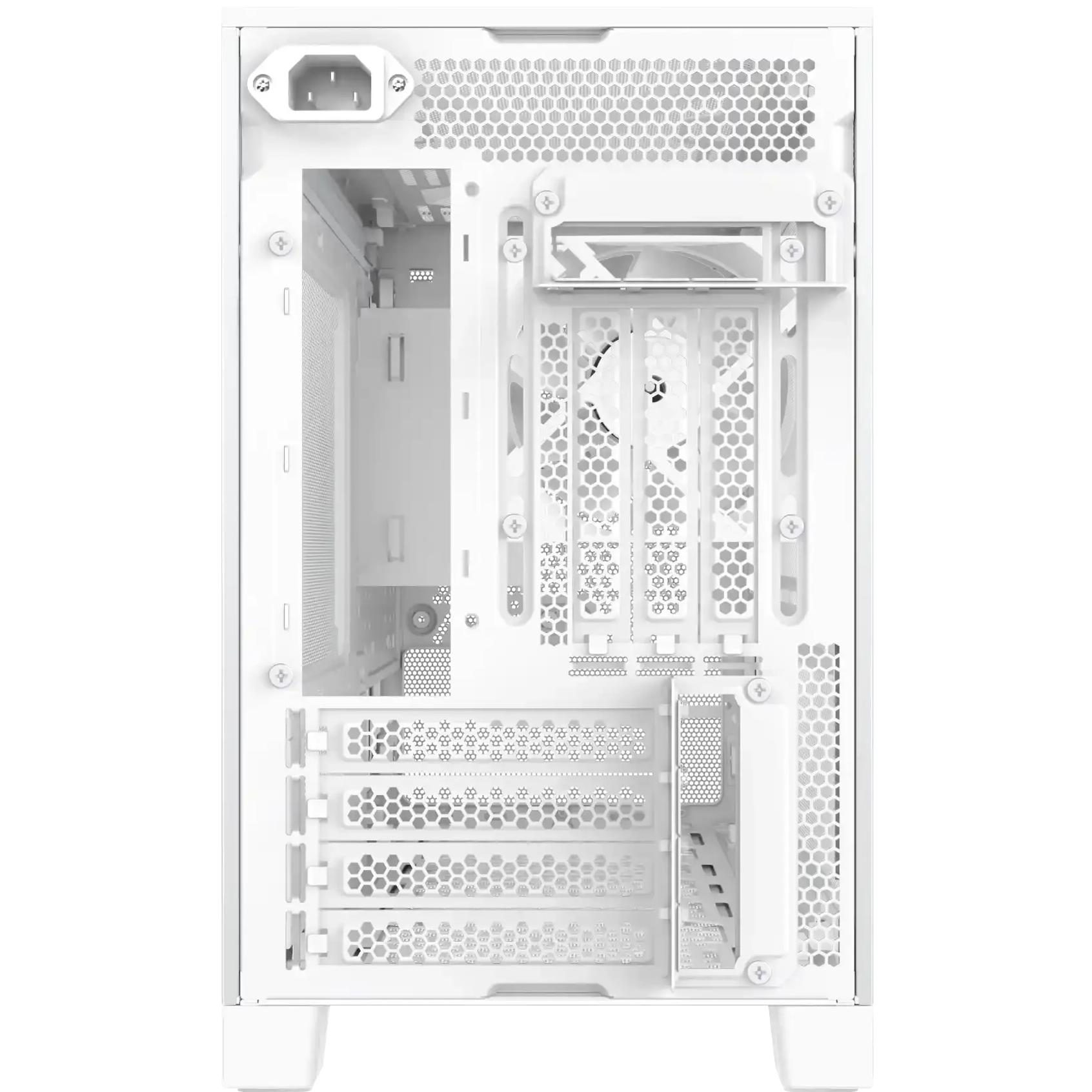 A large main feature product image of Montech TEN 22.7L Compact mATX Case (White)