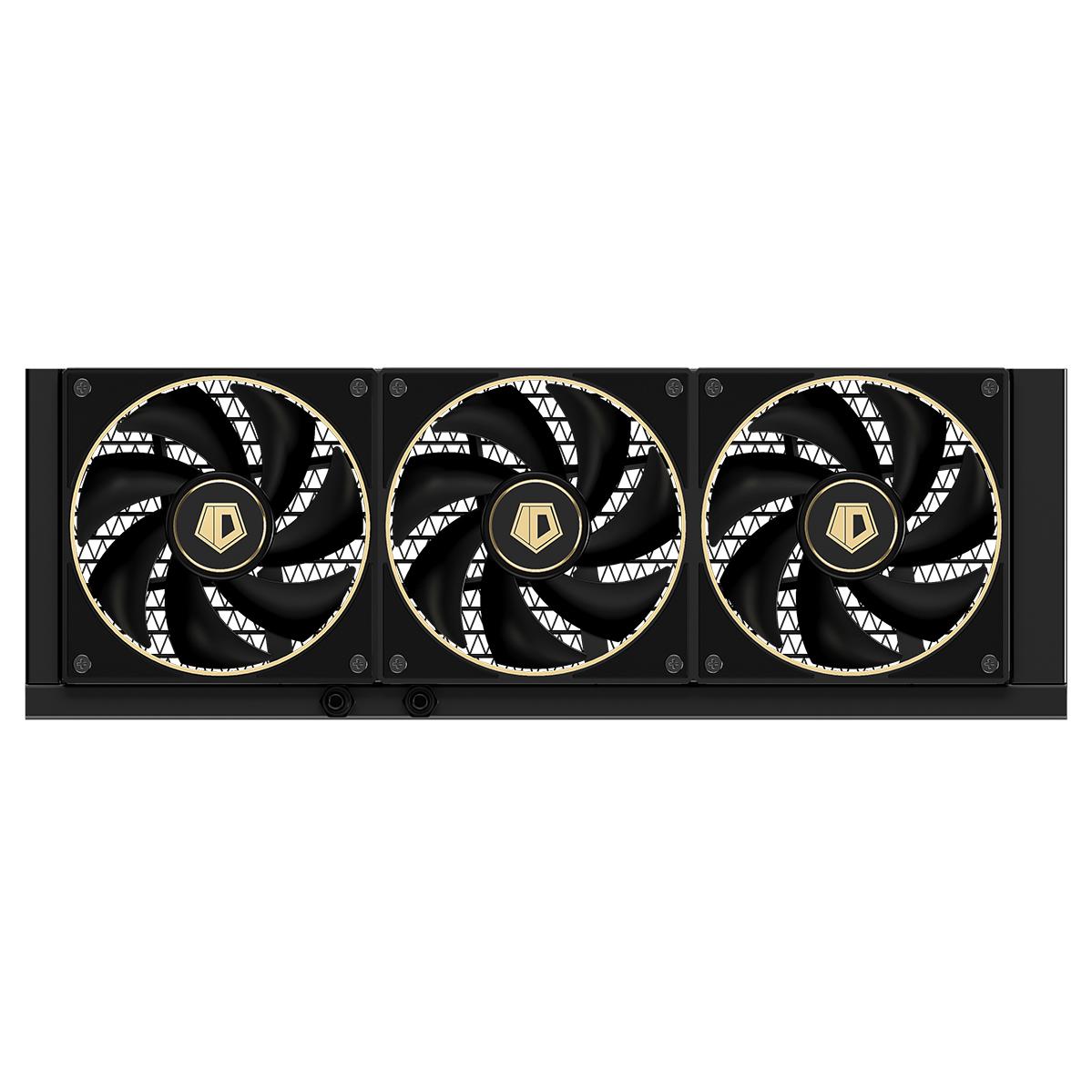 A large main feature product image of ID-COOLING DX360 GDL 360mm AIO Liquid CPU Cooler (Black/Gold)