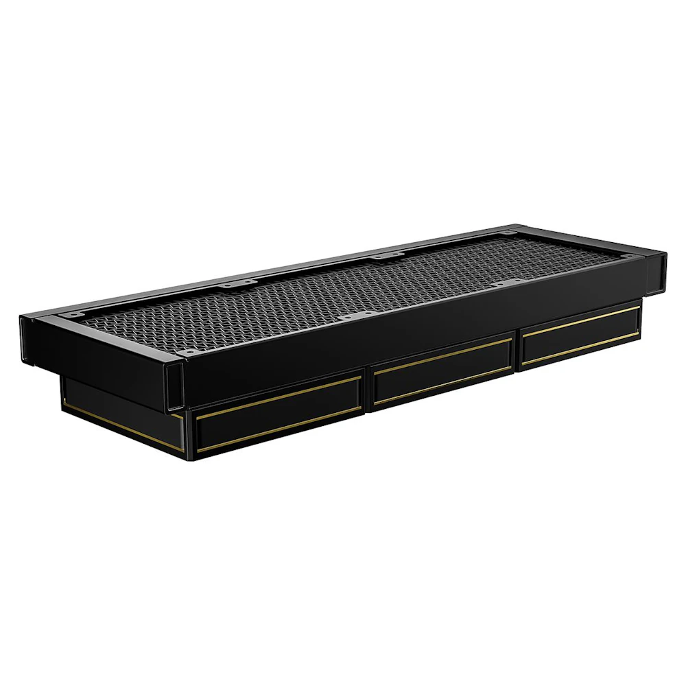 A large main feature product image of ID-COOLING DX360 GDL 360mm AIO Liquid CPU Cooler (Black/Gold)