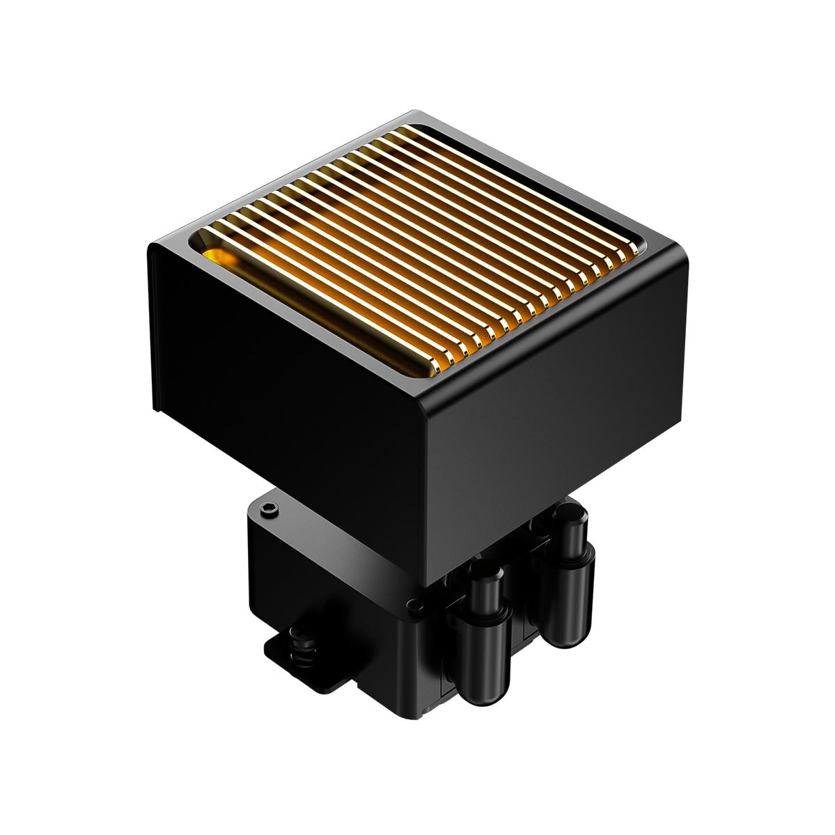 A large main feature product image of ID-COOLING DX360 GDL 360mm AIO Liquid CPU Cooler (Black/Gold)