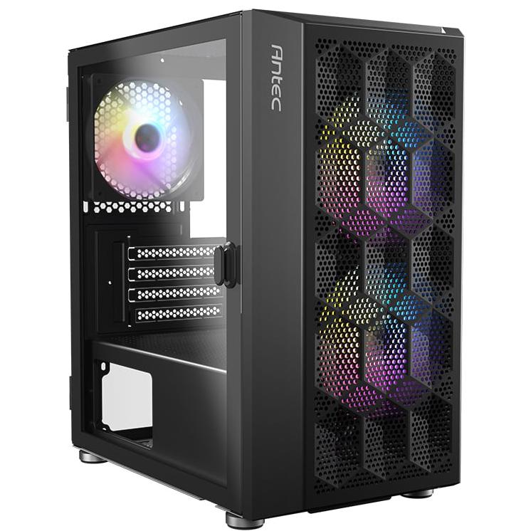 A large main feature product image of PLE AMD R5 RTX 5060 TI Prebuilt Ready To Go Gaming PC
