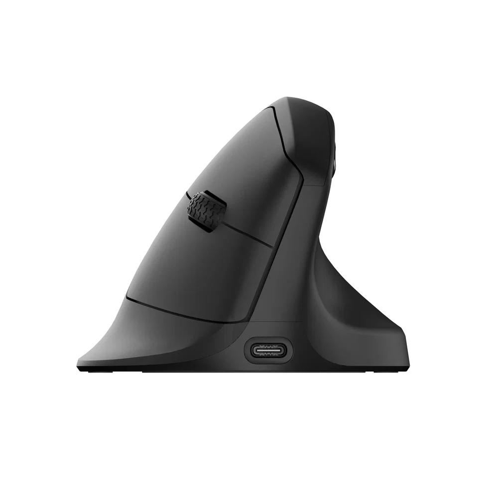A large main feature product image of Keychron M5 - 8K Wireless Ergonomic Mouse - Black