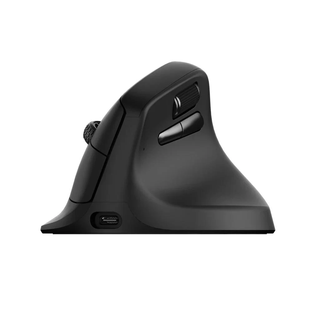A large main feature product image of Keychron M5 - 8K Wireless Ergonomic Mouse - Black