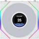 A small tile product image of Lian LI UNI FAN TL120 LCD FLEX - 120mm Modular LCP Wireless PWM Reverse Blade Fan 3-Pack (White)