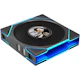 A small tile product image of Lian LI UNI FAN TL120 LCD FLEX - 120mm Modular LCP Wireless PWM Reverse Blade Fan 3-Pack (Black)