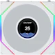 A small tile product image of Lian LI UNI FAN TL120 LCD FLEX - 120mm Modular LCP Wireless PWM Reverse Blade Fan (White)