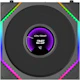 A small tile product image of Lian LI UNI FAN TL120 LCD FLEX - 120mm Modular LCP Wireless PWM Reverse Blade Fan (Black)