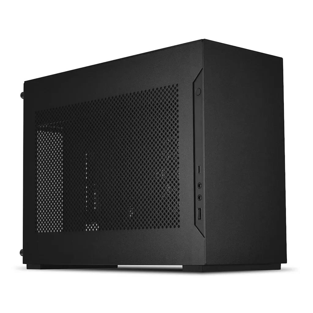 A large main feature product image of Lian Li A4-H2O PCIe 5.0 SFF 11L Mini-ITX Case (Black)