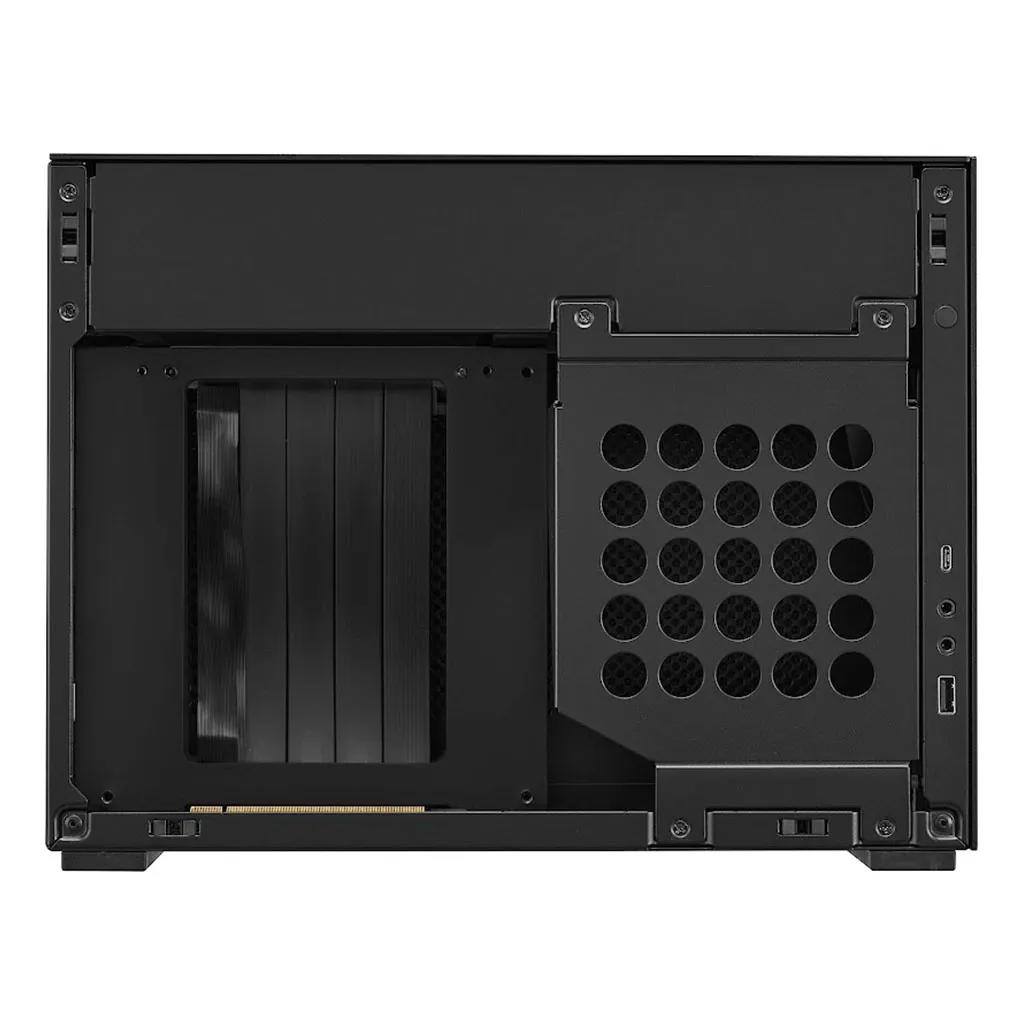 A large main feature product image of Lian Li A4-H2O PCIe 5.0 SFF 11L Mini-ITX Case (Black)
