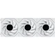 A small tile product image of Lian LI UNI FAN TL120 LCD FLEX - 120mm Modular LCP Wireless PWM Fan 3-Pack (White)