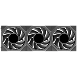 A small tile product image of Lian LI UNI FAN TL120 LCD FLEX - 120mm Modular LCP Wireless PWM Fan 3-Pack (Black)
