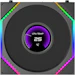 A product image of Lian LI UNI FAN TL120 LCD FLEX - 120mm Modular LCP Wireless PWM Fan (Black)
