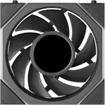 A small tile product image of Lian LI UNI FAN TL120 LCD FLEX - 120mm Modular LCP Wireless PWM Fan (Black)
