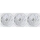 A small tile product image of Lian LI UNI FAN TL120 FLEX - 120mm Modular LCP Wireless PWM Reverse Blade Fan 3-Pack (White)