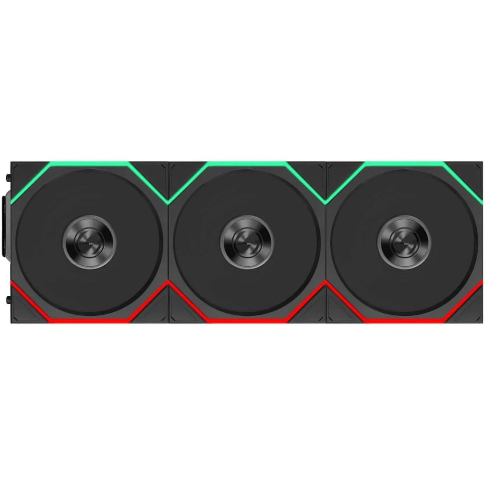 Lian LI UNI FAN TL120 FLEX - 120mm Modular LCP Wireless PWM Reverse Blade Fan 3-Pack (Black)