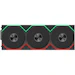 A product image of Lian LI UNI FAN TL120 FLEX - 120mm Modular LCP Wireless PWM Reverse Blade Fan 3-Pack (Black)