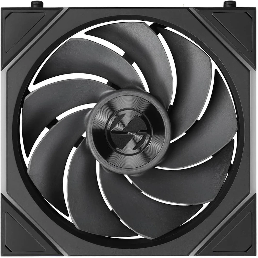A large main feature product image of Lian LI UNI FAN TL120 FLEX - 120mm Modular LCP Wireless PWM Reverse Blade Fan 3-Pack (Black)