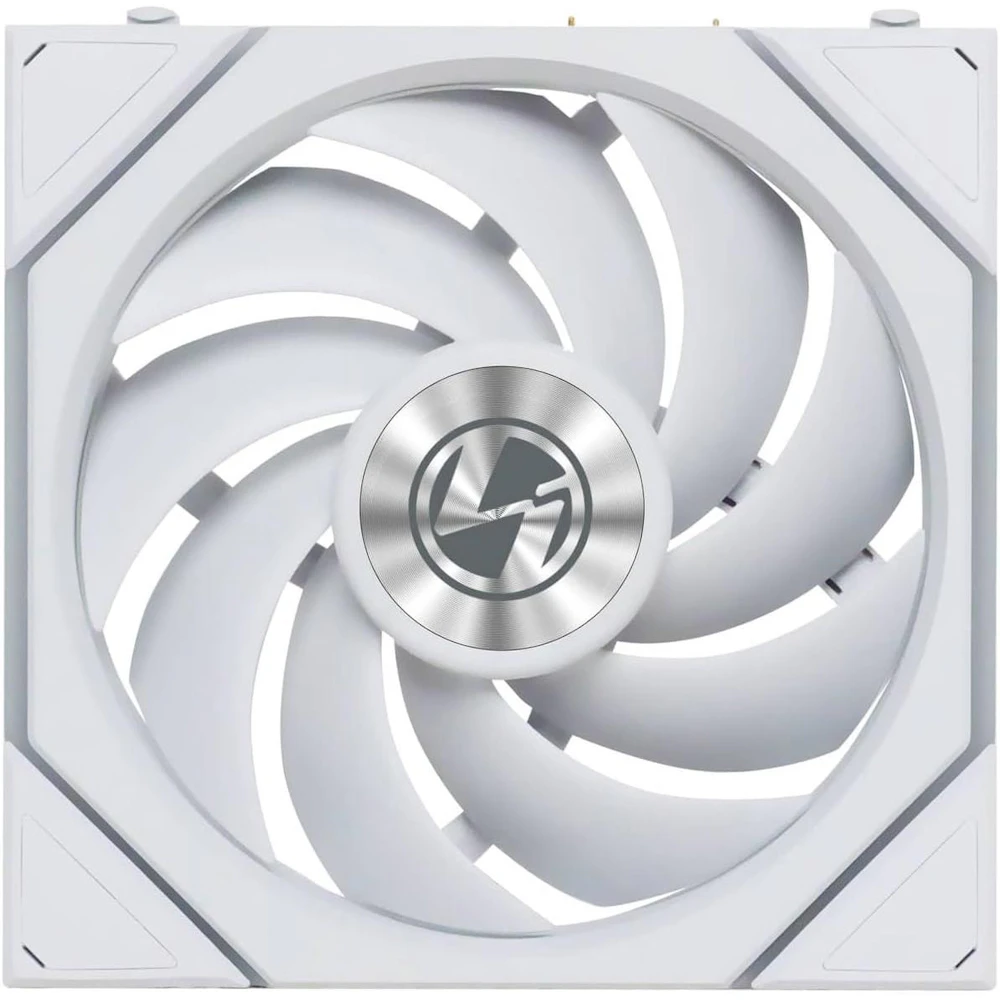 A large main feature product image of Lian LI UNI FAN TL120 FLEX - 120mm Modular LCP Wireless PWM Fan 3-Pack (White)