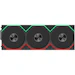 A product image of Lian LI UNI FAN TL120 FLEX - 120mm Modular LCP Wireless PWM Fan 3-Pack (Black)