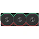 A small tile product image of Lian LI UNI FAN TL120 FLEX - 120mm Modular LCP Wireless PWM Fan 3-Pack (Black)
