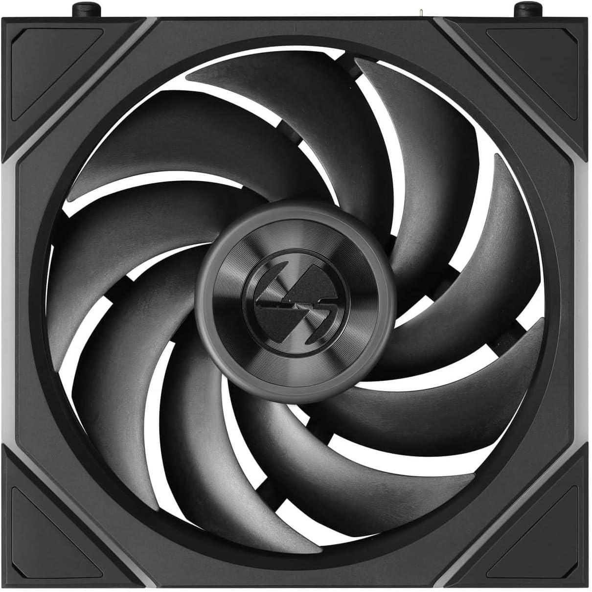 A large main feature product image of Lian LI UNI FAN TL120 FLEX - 120mm Modular LCP Wireless PWM Fan 3-Pack (Black)