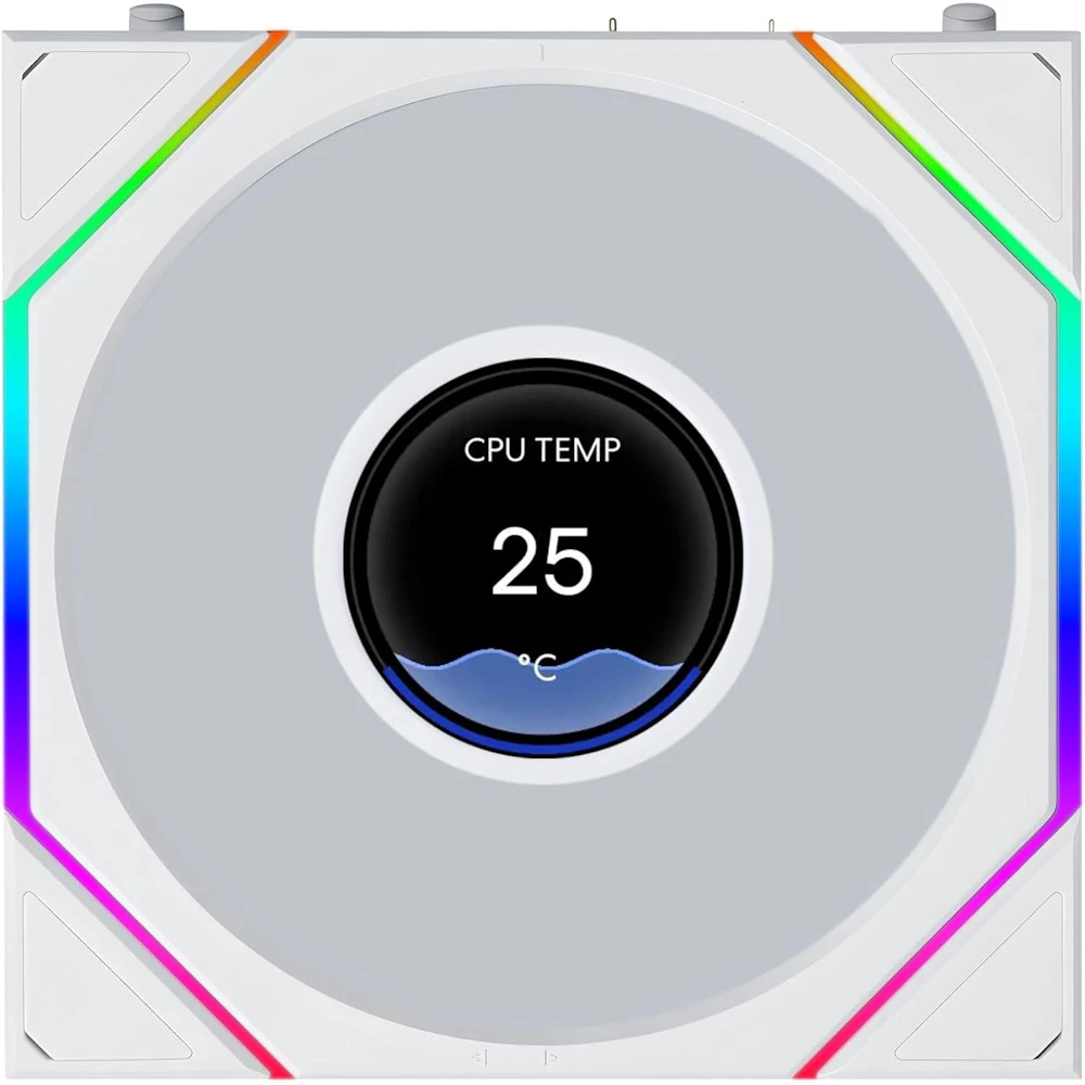 Lian LI UNI FAN TL120 LCD FLEX - 120mm Modular LCP Wireless PWM Fan (White)
