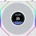 A product image of Lian LI UNI FAN TL120 LCD FLEX - 120mm Modular LCP Wireless PWM Fan (White)