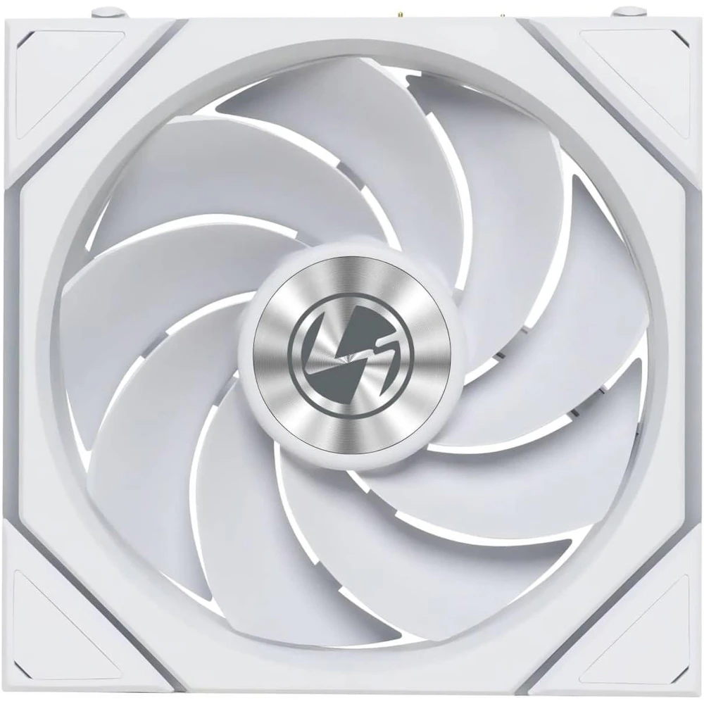 A large main feature product image of Lian LI UNI FAN TL120 FLEX - 120mm Modular LCP Wireless PWM Reverse Blade Fan (White)