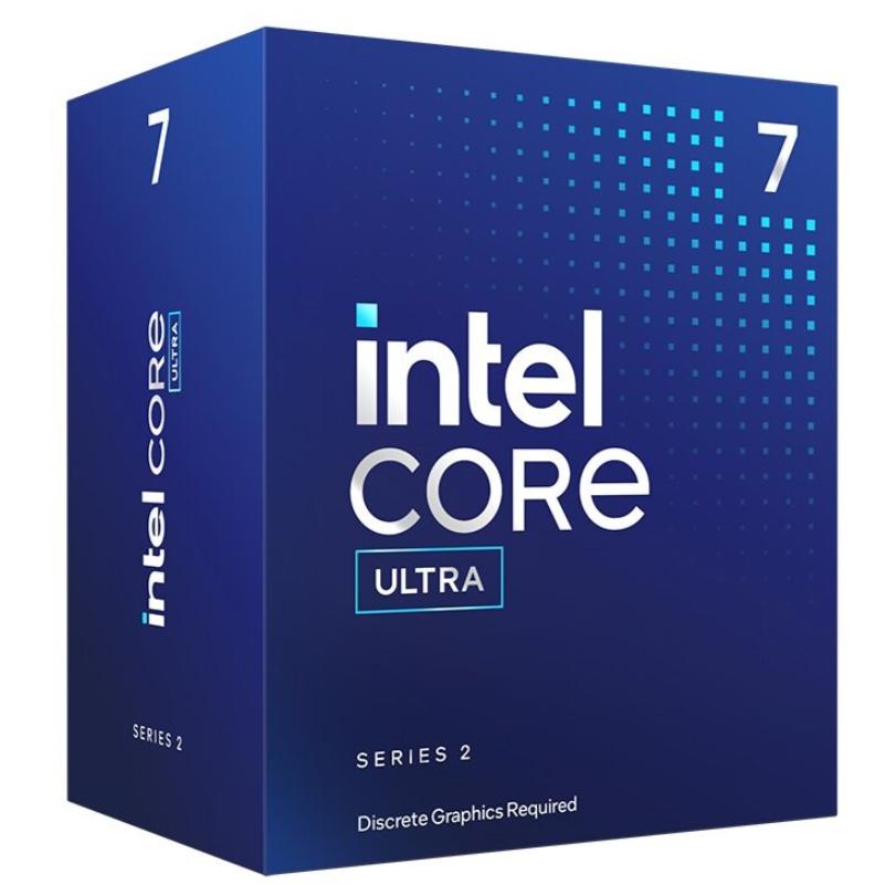 A large main feature product image of EX-DEMO Intel Core Ultra 7 265F Arrow Lake 20 Core 20 Thread Up To 5.3 GHz LGA1851 - Retail Box