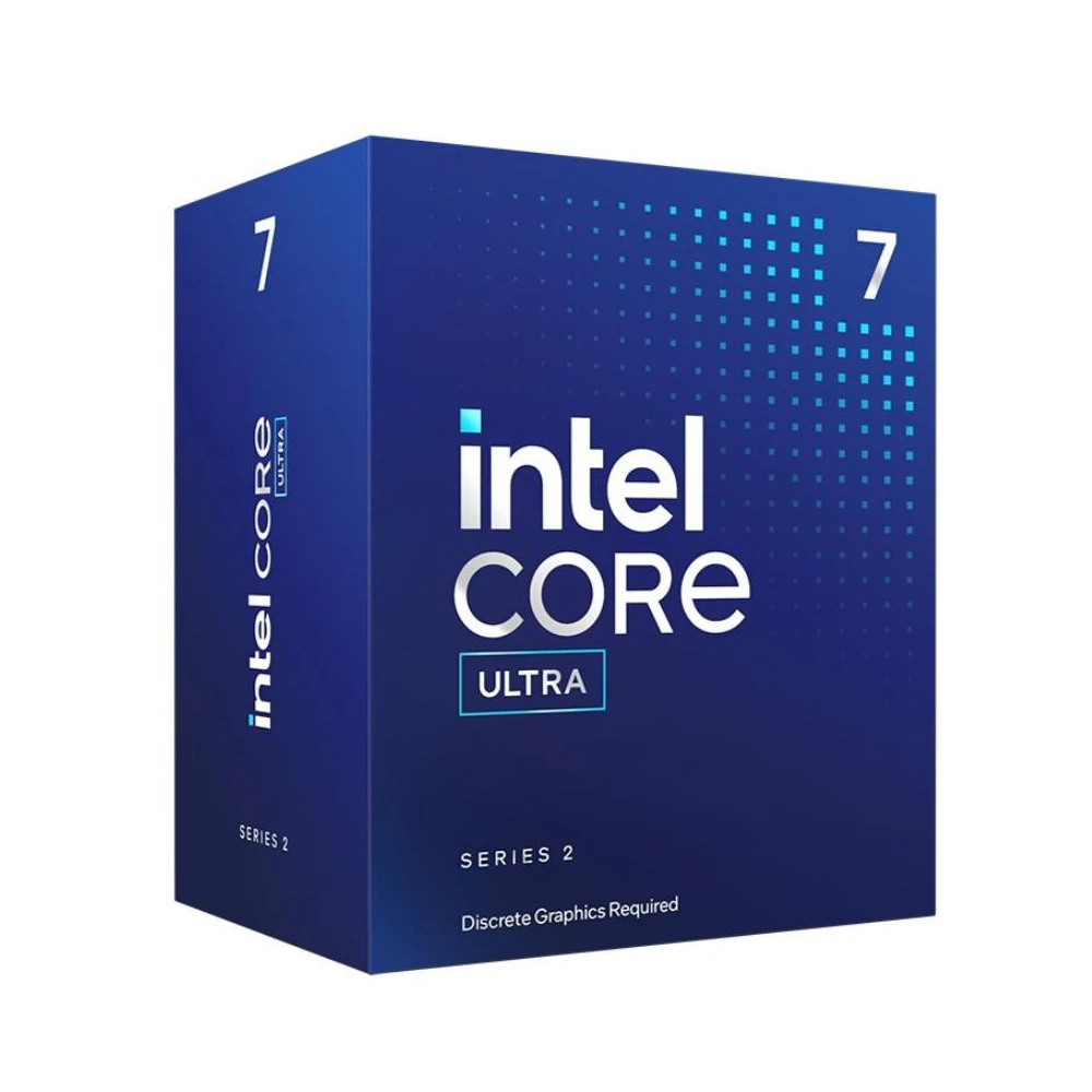 A large main feature product image of EX-DEMO Intel Core Ultra 7 265F Arrow Lake 20 Core 20 Thread Up To 5.3 GHz LGA1851 - Retail Box
